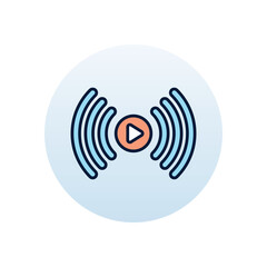 Stream  Vector icon