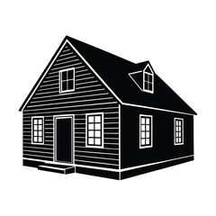 house on white background