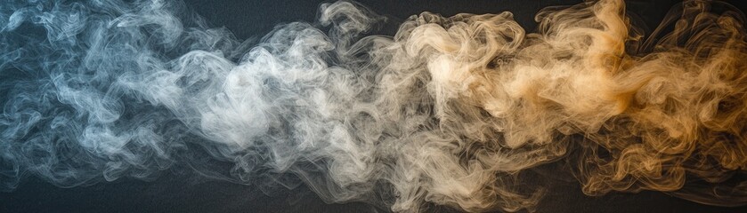 Abstract Smoke Clouds on Dark Background