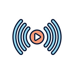 Stream  Vector icon