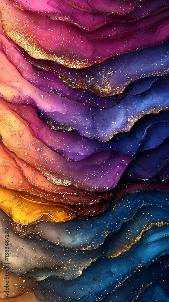 Poster ethereal spectrum patterns