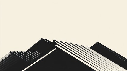 Fototapeta premium Abstract geometric mountain range