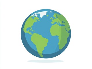 Fototapeta premium the Earth globe in blue and green