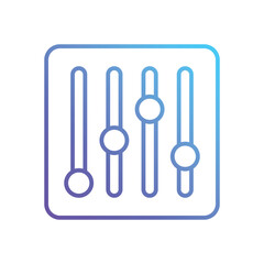 Equalizer Vector icon