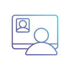 Online conference Vector icon