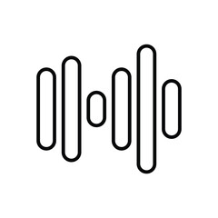 Audio waves Vector icon