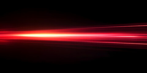 Fototapeta premium Red line of light speed motion background. red fast movement background design faster. concept texture of digital technology speedy move and space black