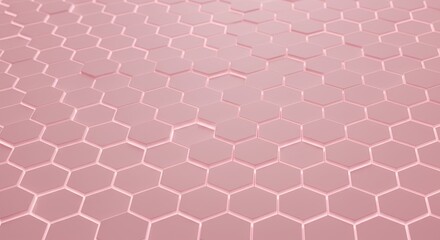 Fototapeta premium Pink Hexagon Pattern Background Texture