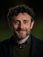 Obraz premium Smiling Irish male portrait