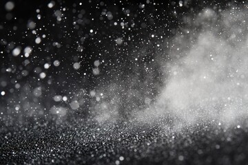 Obraz premium Abstract background with bokeh lights and glitters, creating a magical, dreamy atmosphere.