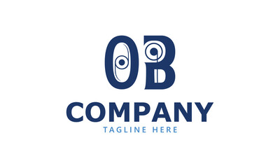 OB O ob initial logo | initial based abstract modern minimal creative logo, vector template image. luxury logotype logo, real estate homie logo. typography logo. initials logo