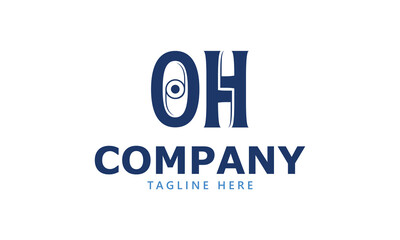 OH O oh initial logo | initial based abstract modern minimal creative logo, vector template image. luxury logotype logo, real estate homie logo. typography logo. initials logo