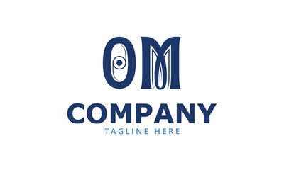 OM O om initial logo | initial based abstract modern minimal creative logo, vector template image. luxury logotype logo, real estate homie logo. typography logo. initials logo