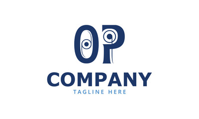 OP O op initial logo | initial based abstract modern minimal creative logo, vector template image. luxury logotype logo, real estate homie logo. typography logo. initials logo