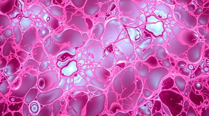 Abstract pink and blue liquid texture with organic shapes and flowing patterns