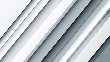Obraz premium Abstract background with diagonal white and gray stripes creating a modern and sleek design