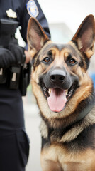 Police k9 unit demonstration showcasing crime prevention techniques and canine skills