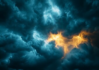 Fototapeta premium Dramatic Storm Clouds Overhead