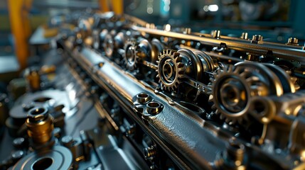 Fototapeta premium A photo of engine tune-up