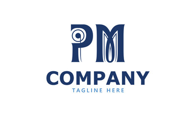 PM P pm initial logo | initial based abstract modern minimal creative logo, vector template image. luxury logotype logo, real estate homie logo. typography logo. initials logo