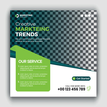 Digital marketing agency corporate social media post design