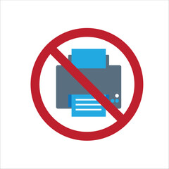 no printer icon vector
