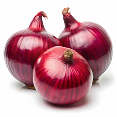 red onion isolated on white