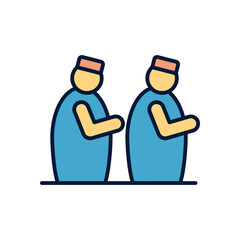 Friday Prayer Vector icon