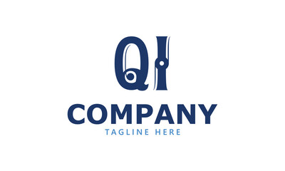 QI Q qi initial logo | initial based abstract modern minimal creative logo, vector template image. luxury logotype logo, real estate homie logo. typography logo. initials logo