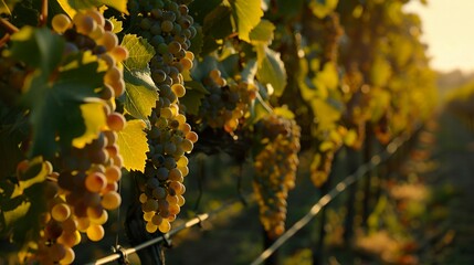 A photo of grape vineyards