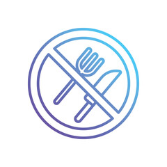 No Food Vector icon