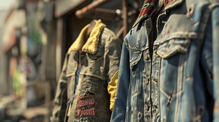 A photo of grunge style clothing