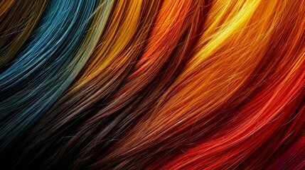 A photo of hair color swatches