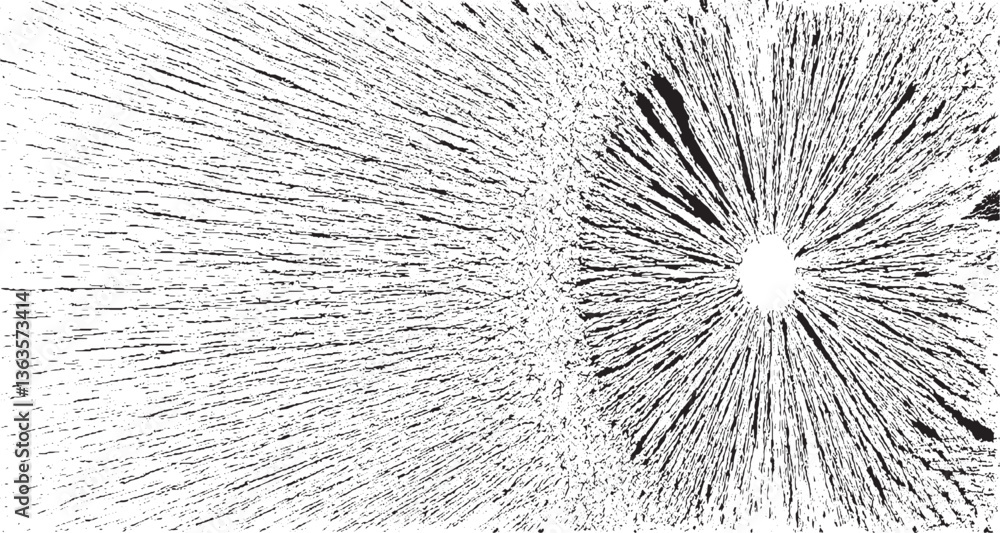 Poster circular starburst explosion texture. distressed uneven grunge background. abstract vector illustrat