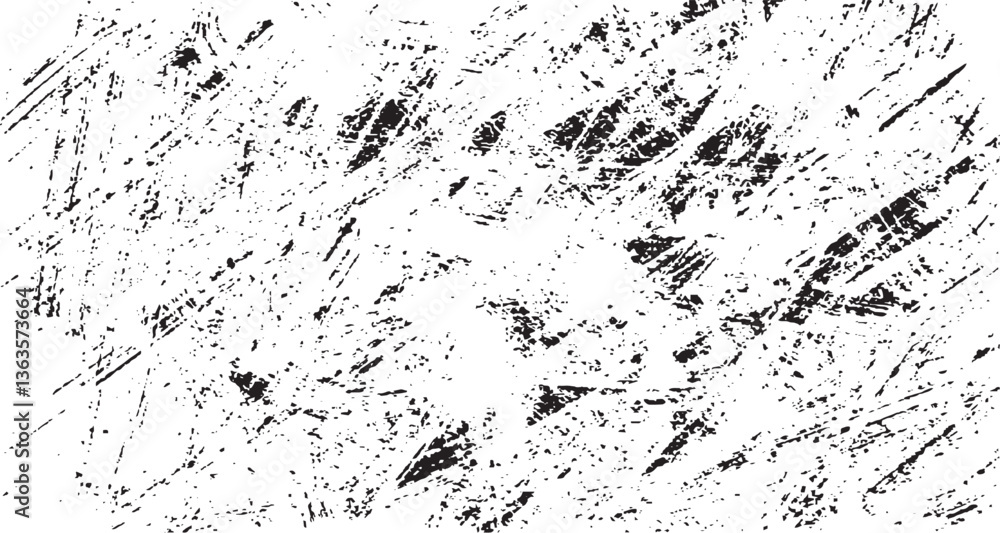 Poster rough black and white texture vector. distressed overlay texture. grunge background. abstract textur