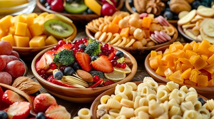 A photo of healthy snacks