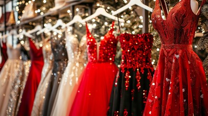 A photo of holiday party dresses