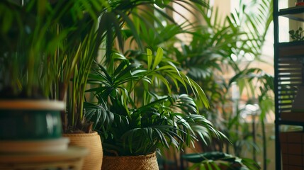 A photo of houseplants