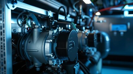 A photo of HVAC compressors