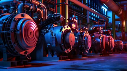 A photo of HVAC compressors