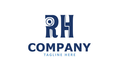 RH R rh initial logo | initial based abstract modern minimal creative logo, vector template image. luxury logotype logo, real estate homie logo. typography logo. initials logo