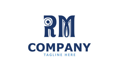 RM R rm initial logo | initial based abstract modern minimal creative logo, vector template image. luxury logotype logo, real estate homie logo. typography logo. initials logo