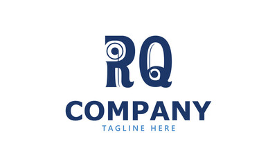 RQ R rq initial logo | initial based abstract modern minimal creative logo, vector template image. luxury logotype logo, real estate homie logo. typography logo. initials logo