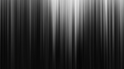 Obraz premium Abstract black and white image featuring vertical lines with varying shades of gray and light