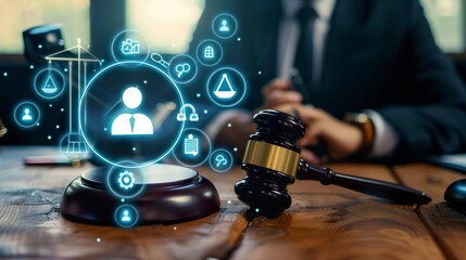 A photo of law firm social media posts