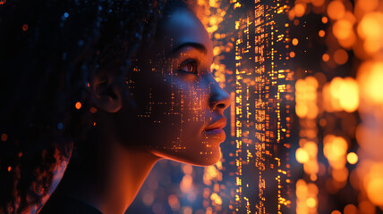 Black woman researcher innovates in technology with machine development