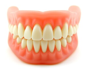 Obraz premium A close up view of a full set of dentures