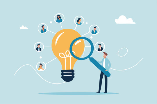 Capacity planning, resource management or efficiency analysis, demand provisioning, redundancy or utilization forecast, resource allocation concept, businessman magnify lightbulb capacity plan.