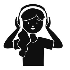 girl with headphones