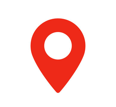 Location pin icon. Map place markers graphic design